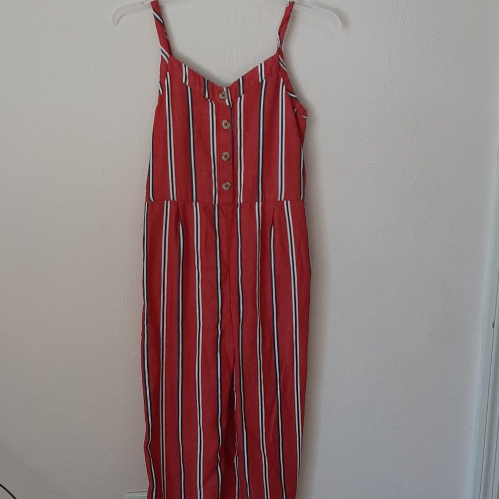 Long striped romper